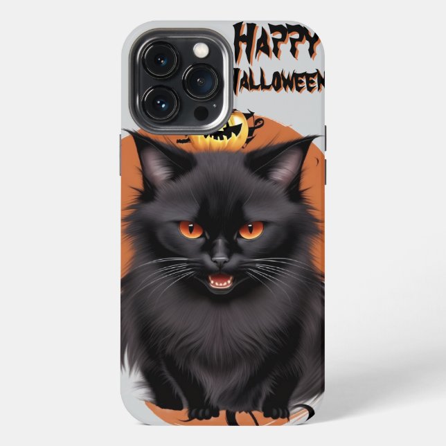Evil Black Cat Phone Case (Back)