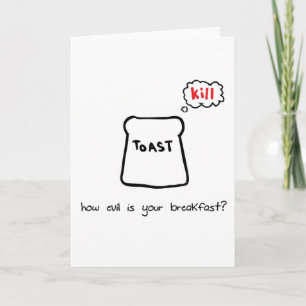 Evil Breakfast Card