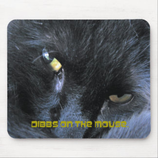 Evil Cat - Dibbs on the Mouse - Mousepad