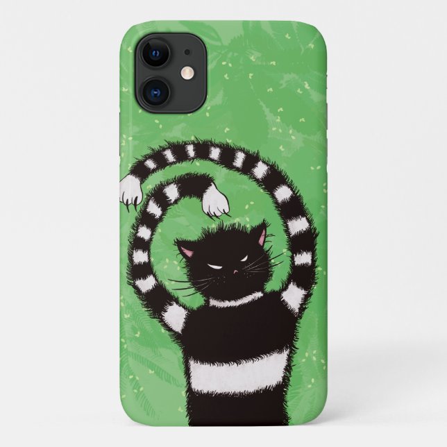 Evil Cat Nature Lover Case-Mate iPhone Case (Back)