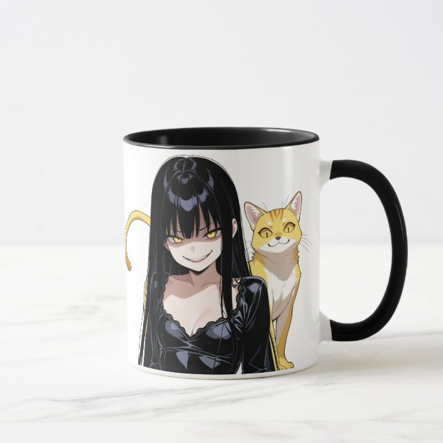 Evil Catlady With Cat Mug (Right)