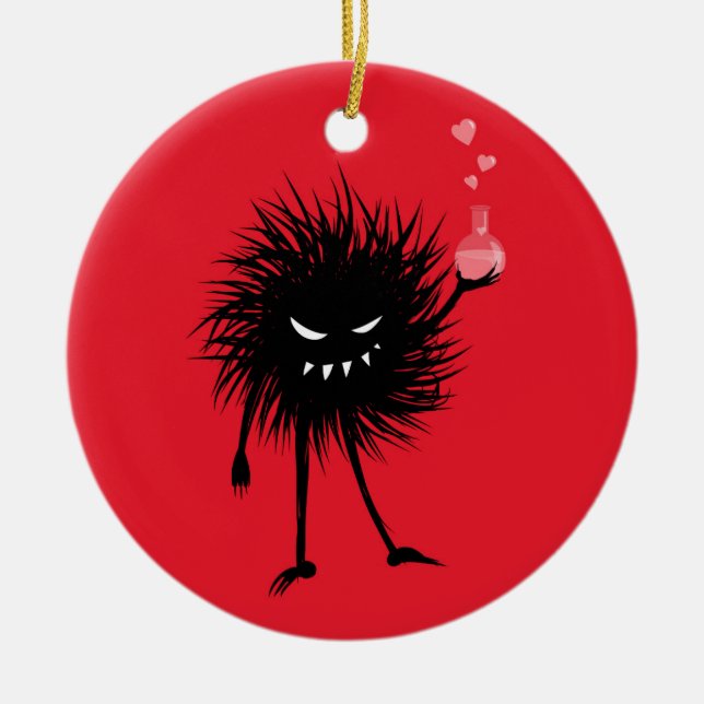 Evil Chemistry Character Love Potion Ceramic Ornament (Front)