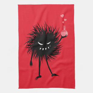 Evil Chemistry Character Love Potion Tea Towel