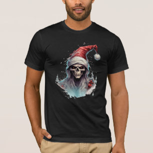 Evil Christmas Santa Claus: Santa Skeleton T-Shirt