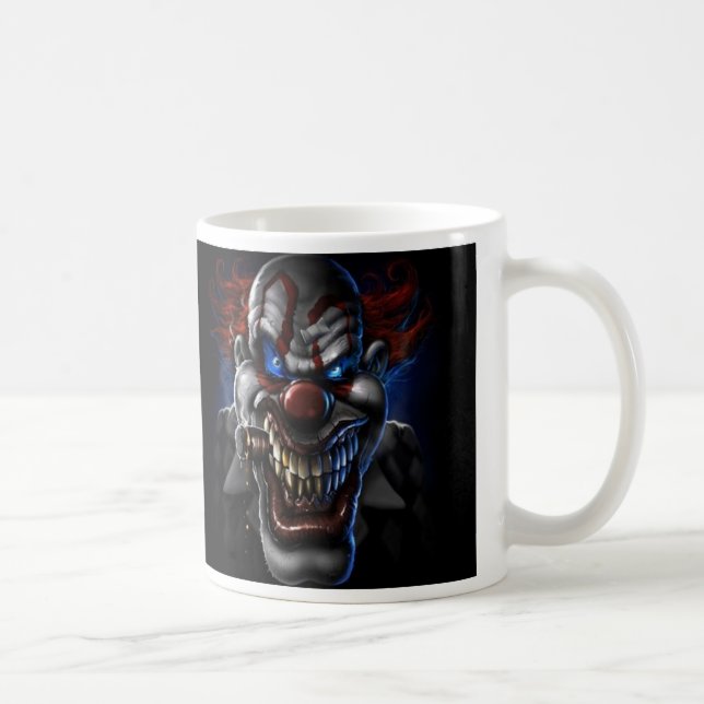 Evil Clown And Cigar Coffee Mug (Right)