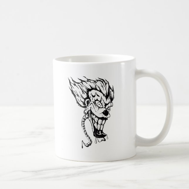 Evil clown coffee cup (Right)