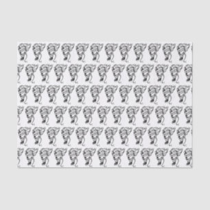 Evil clown Custom 10lb Tissue Paper