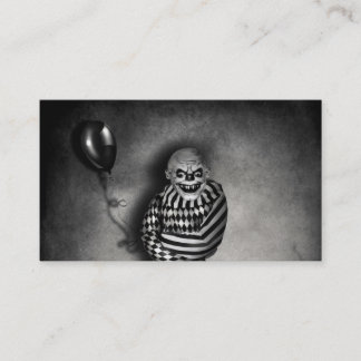 Evil Clown Customisable Halloween Business Cards
