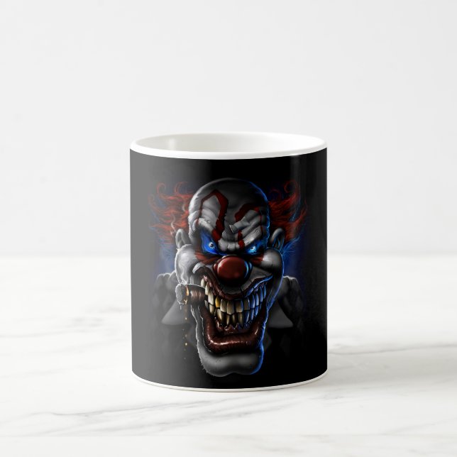 Evil Clown Face Coffee Mug (Center)