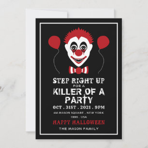 Evil Clown, Halloween Party