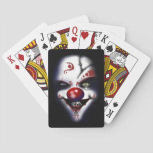 Evil Clown Replacement Surgeon Scary Wicked Playing Cards
