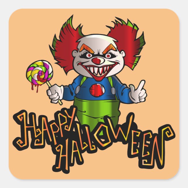 evil clown stickers (Front)