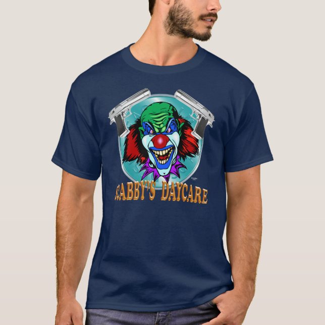 Evil Clown T Shirt - Chrome Desert Eagle (Front)