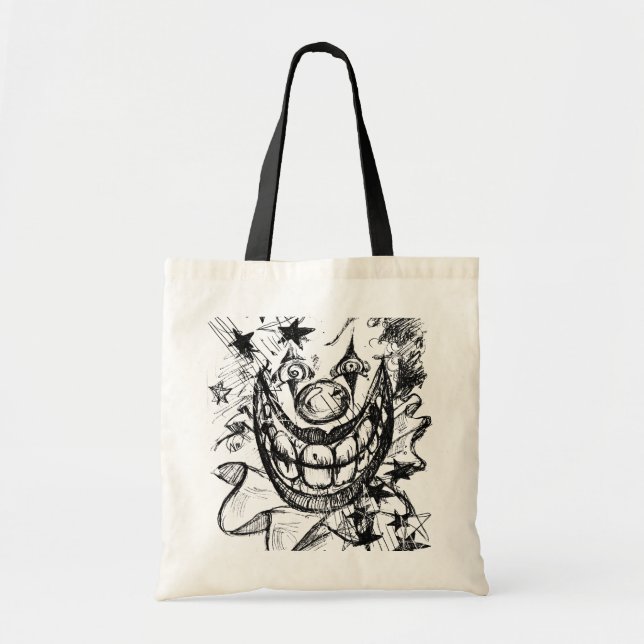 Evil Clown Tote Bag (Front)