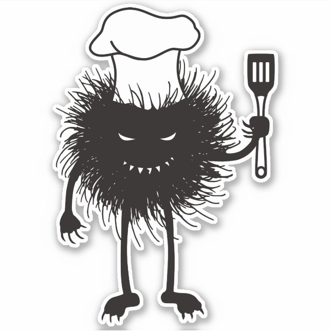 Evil Cook Cartoon Character Chef (Front)