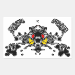 Evil Crab 2 Rectangular Sticker