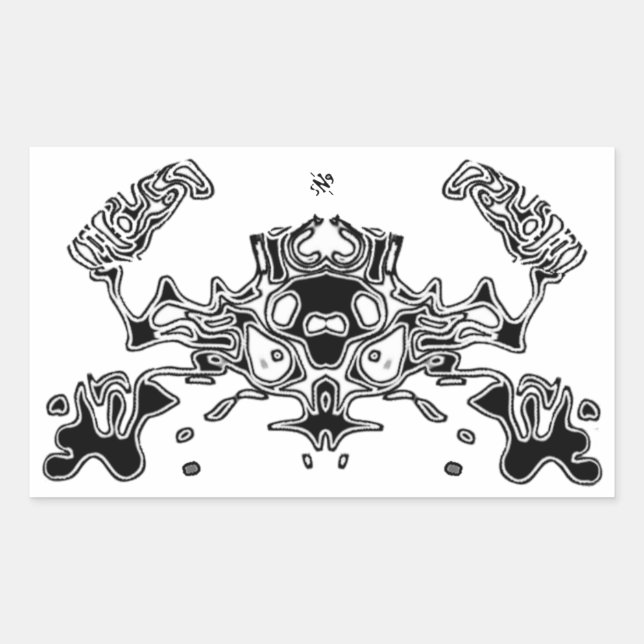 Evil Crab 3 Rectangular Sticker (Front)