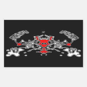 Evil Crab 7 Rectangular Sticker