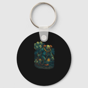 Evil Creepy Clown With Screaming Haunted Lloons Gr Key Ring