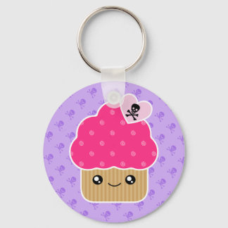 Evil Cute Cupcake Of Death Kawaii Keychain