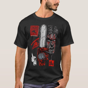 Evil Dead "Groovy" Ash Williams - Chainsaw, Necron T-Shirt