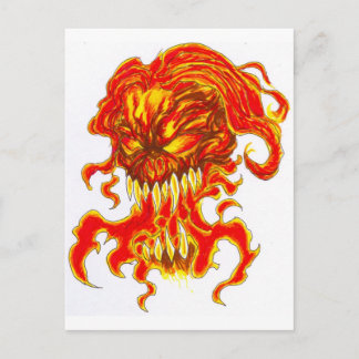 Evil Demon Art Postcard