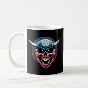 Evil Demon Clown Skull Coffee Mug