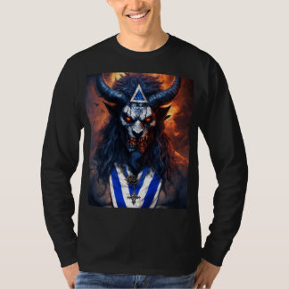 Evil Demonic Israel Demon with an Israeli Flag T-Shirt