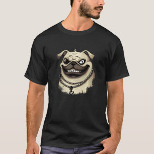 Evil Dog Pug Halloween 1 T-Shirt