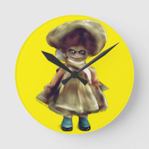 EVIL DORA  DOLL, haunted doll product  Round Clock