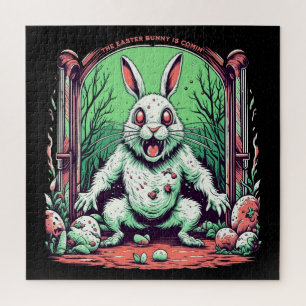 Evil Easter Bunny Horror  Jigsaw Puzzle