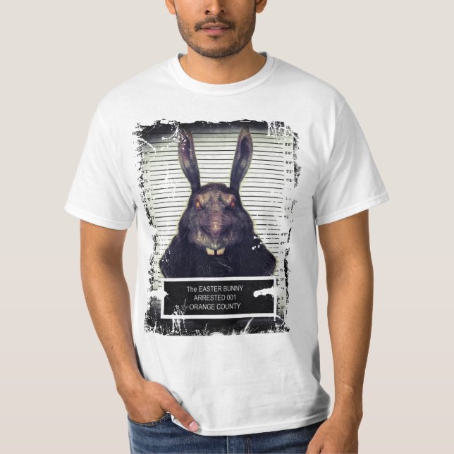 Evil Easter Bunny Rabbit T-Shirt (Front)