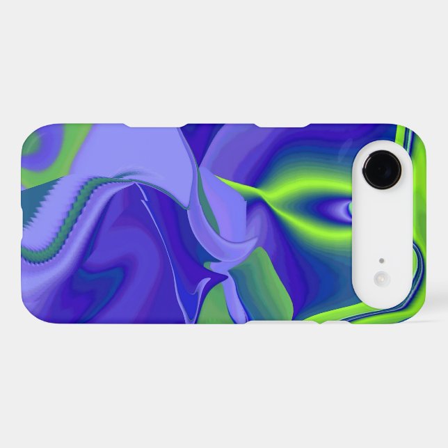 Evil Eye , 3D Abstract in green blue purple (Back (Horizontal))