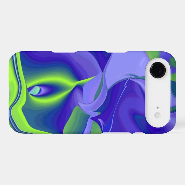 Evil Eye , 3D Abstract in green blue purple (Back (Horizontal))