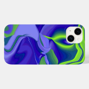 Evil Eye , 3D Abstract in green blue purple Case-Mate iPhone 14 Case