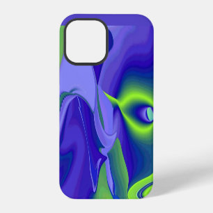 Evil Eye , 3D Abstract in green blue purple iPhone 12 Pro Case