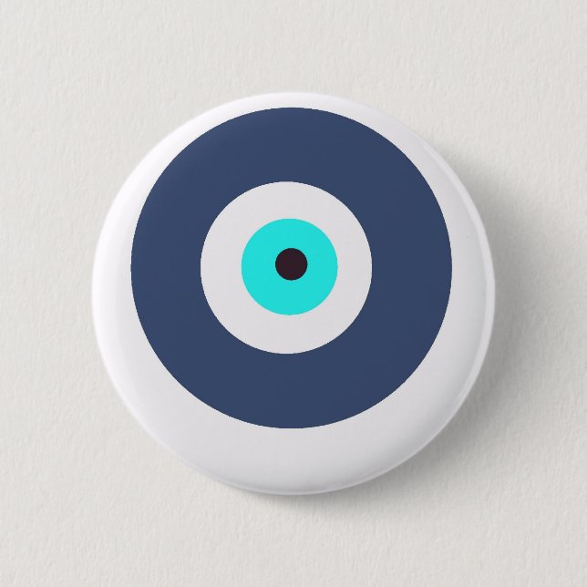 Evil eye 6 cm round badge (Front)