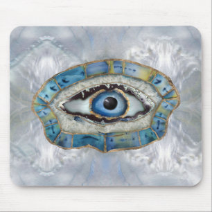 Evil Eye Amulet Geodes and Crystals Mouse Pad