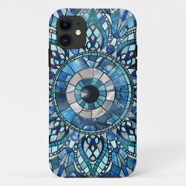 Evil Eye Amulet Mosaic Mandala Art Case-Mate iPhone Case (Back)