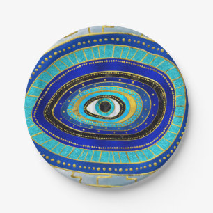 Evil Eye Amulet Ornament Paper Plate