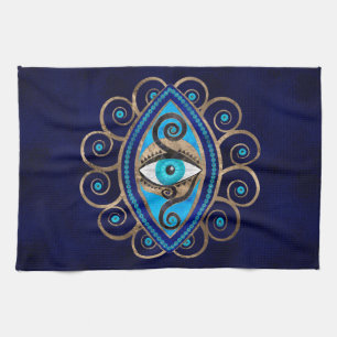 Evil Eye Amulet Ornament Tea Towel