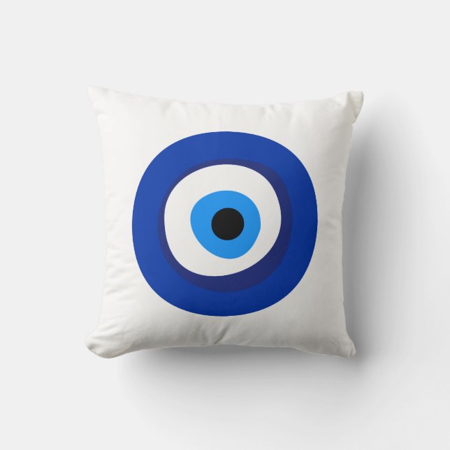 evil eye ancient symbol antiquity talisman superst cushion (Front)