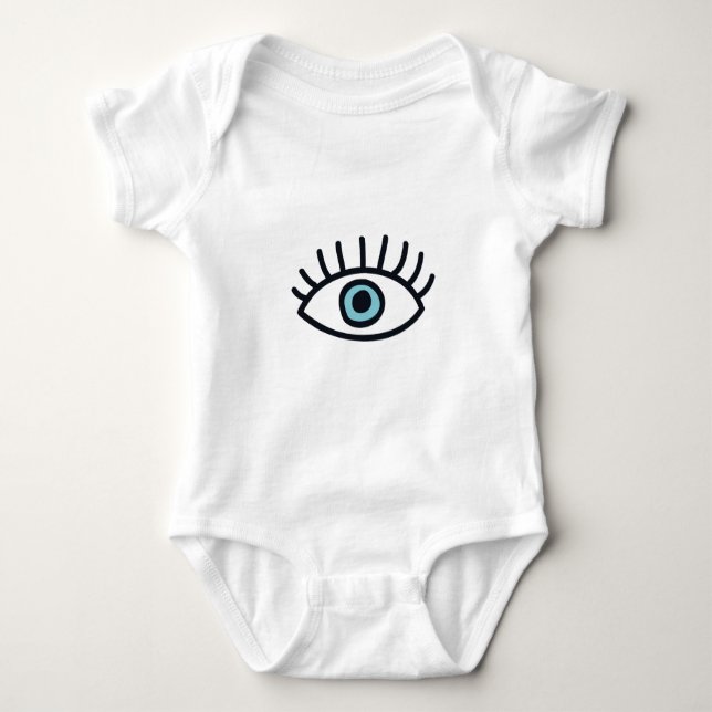 Evil eye baby bodysuit (Front)
