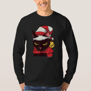 Evil Eye Black Cat Hat Scarf Christmas Motif T-Shirt