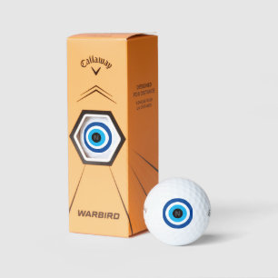 Evil Eye Blue Mati custom monogram golf balls
