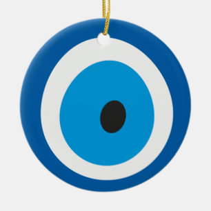 Evil Eye Blue Turkish Evil Eye Charm Nazar  Ceramic Ornament