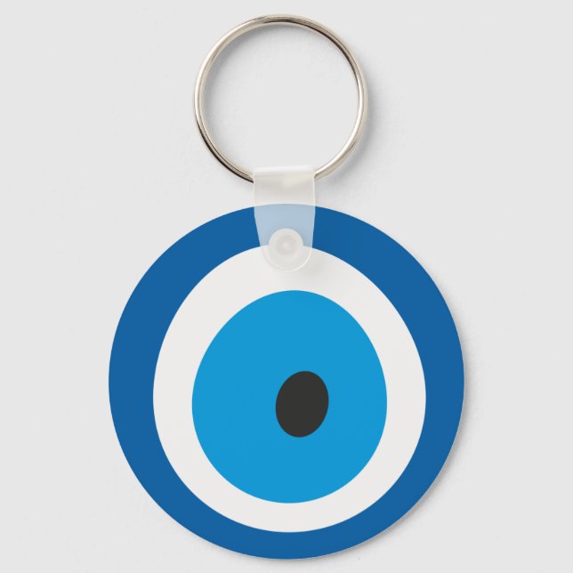 Evil Eye Blue Turkish Evil Eye Charm Nazar Key Ring (Front)