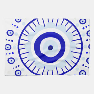 Evil Eye Burst Tea Towel