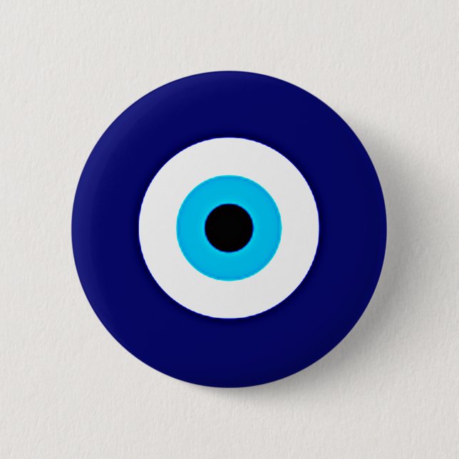 Evil Eye Charm 6 Cm Round Badge (Front)