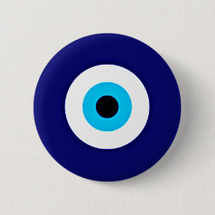 Evil Eye Charm 6 Cm Round Badge